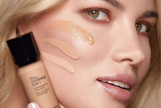 Testing foundation shades